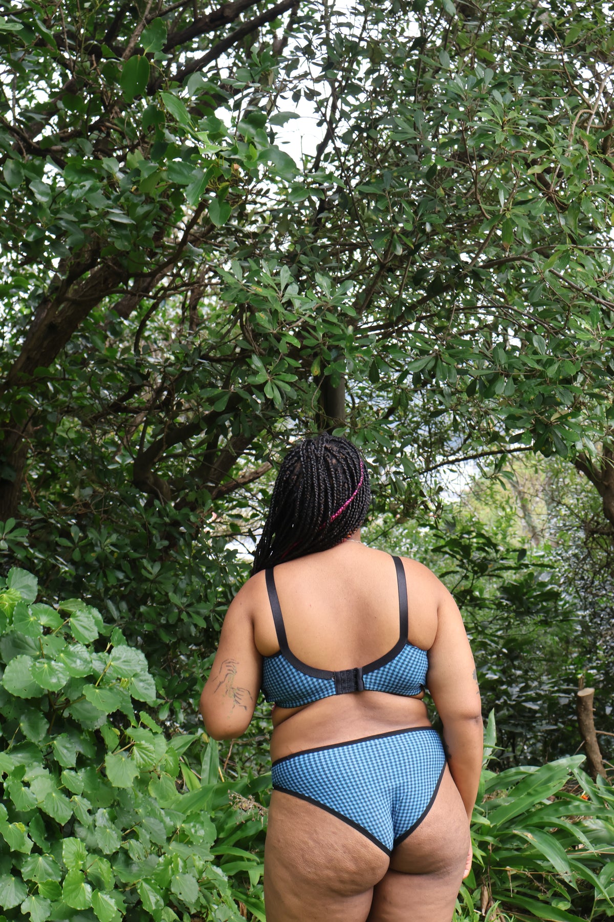 Keely bra in the Checked Out print, limited-edition organic cotton bra — Valerie Lingerie