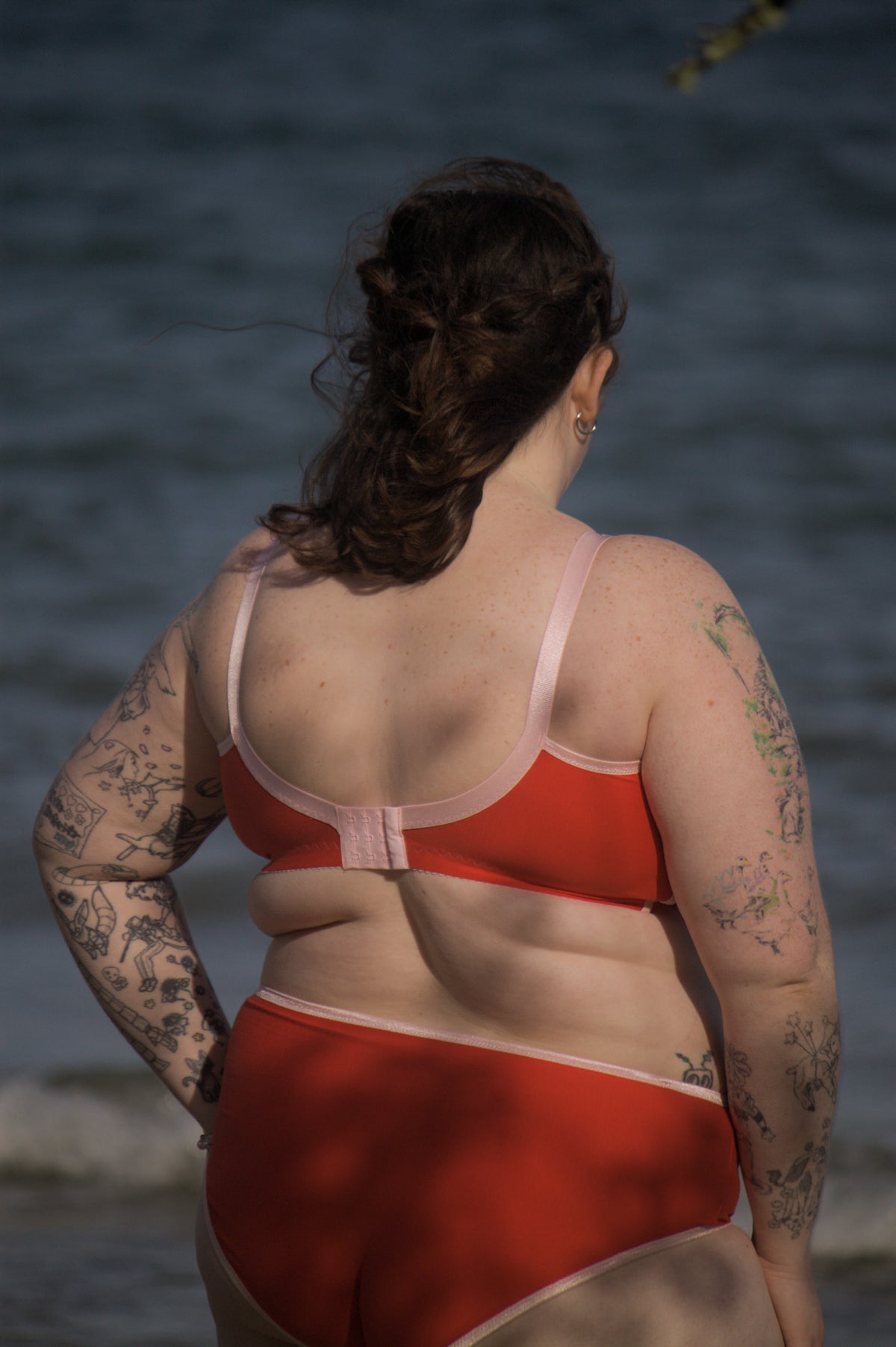 Poppy high-waist briefs in organic cotton, from Valerie's Valentine's shoot