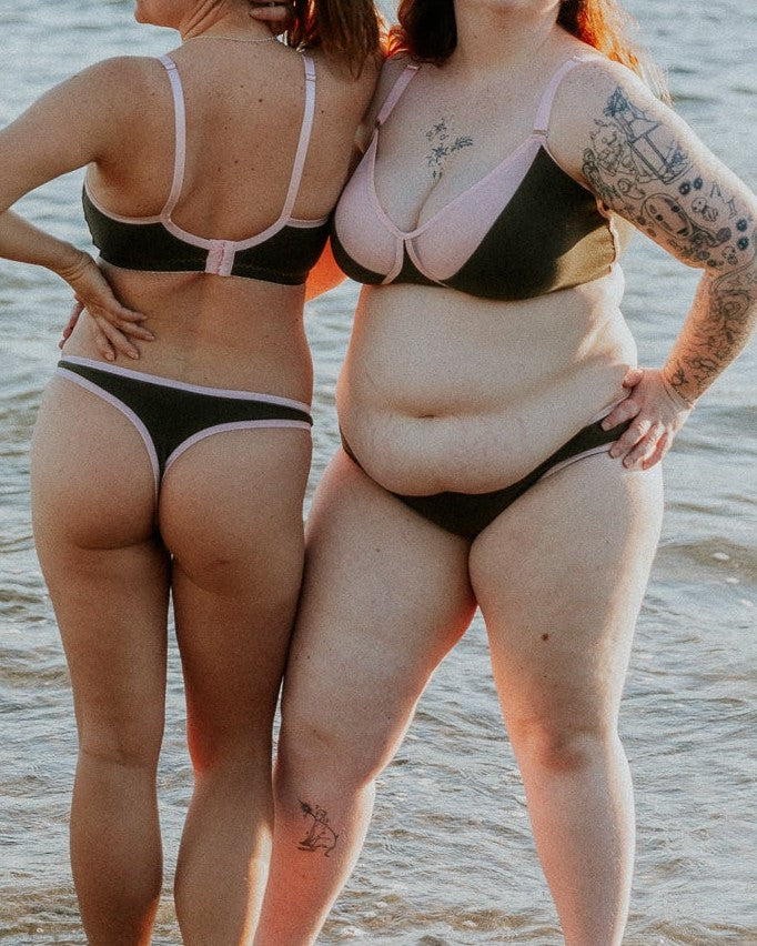 Two women on a beach wearing Valerie lingerie, Valerie Lingerie gift card